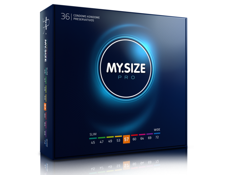 MY SIZE - PRO CONDOMS 57 MM 36 UNITS