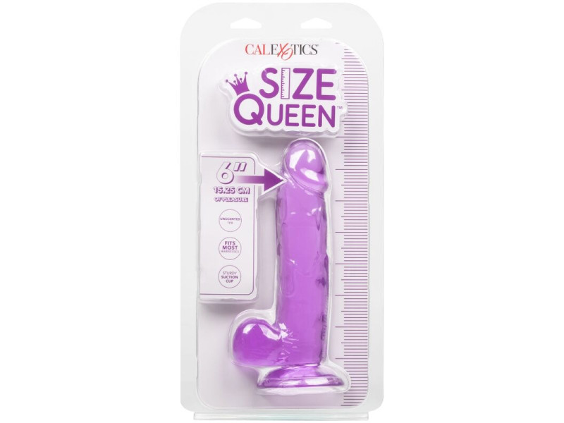 CALEXOTICS - SIZE QUEEN DILDO PURPLE 15.3 CM