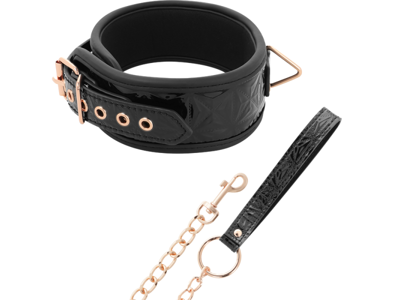 BEGME - BLACK EDITION PREMIUM VEGAN LEATHER COLLAR WITH NEOPRENE LINING