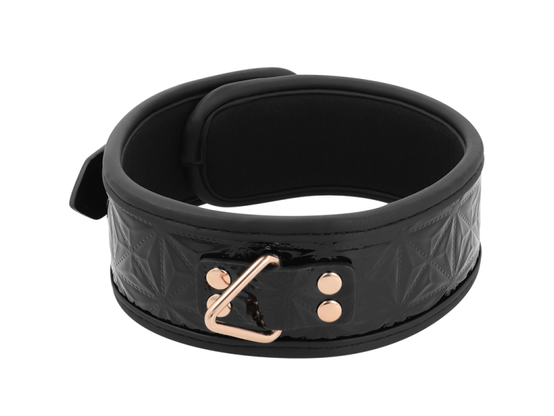 BEGME - BLACK EDITION PREMIUM VEGAN LEATHER COLLAR WITH NEOPRENE LINING