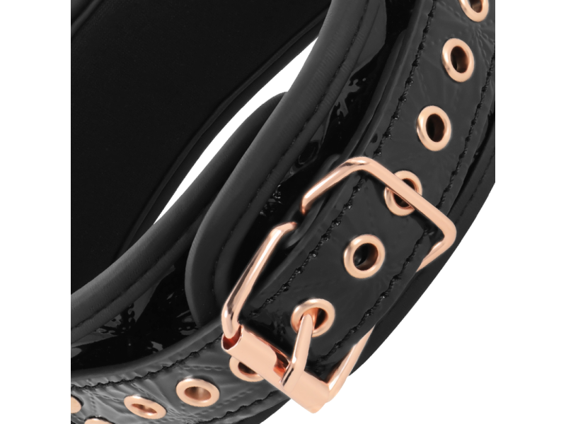 BEGME - BLACK EDITION PREMIUM VEGAN LEATHER COLLAR WITH NEOPRENE LINING