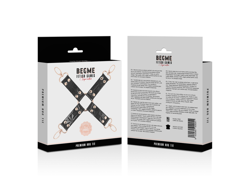 BEGME - BLACK EDITION VEGAN LEATHER HOG TIE