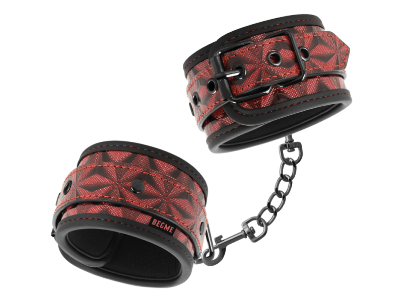 BEGME - RED EDITION PREMIUM HANDCUFFS WITH NEOPRENE LINING