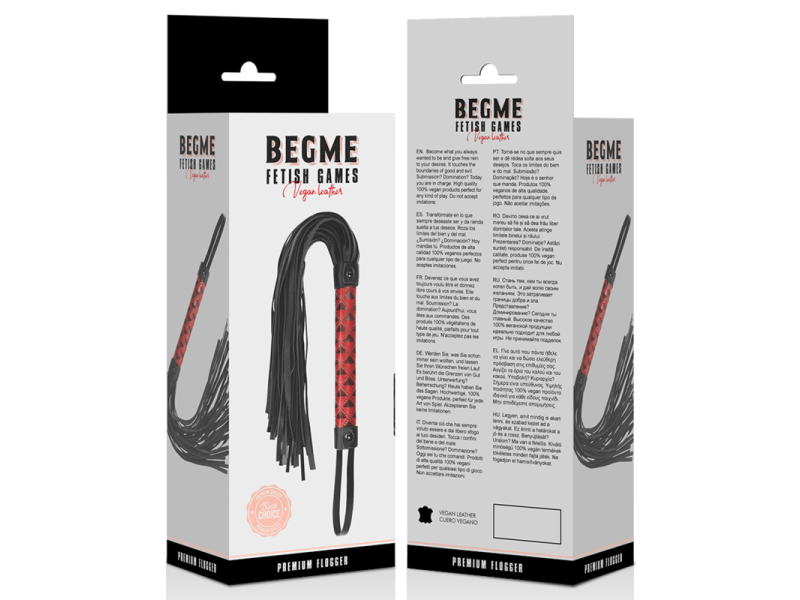 BEGME - RED EDITION VEGAN LEATHER FLOGGER