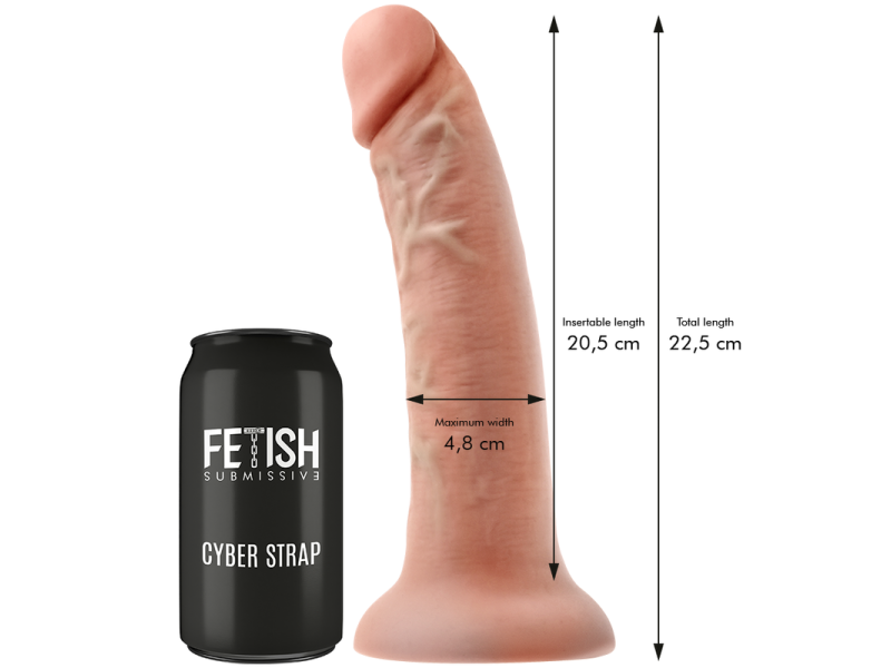 FETISH SUBMISSIVE CYBER STRAP - HARNESS WITH REMOTE CONTROL DILDO WATCHME L TECHNOLOGY