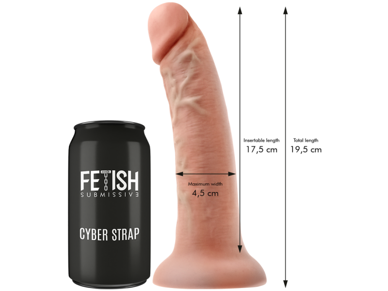 FETISH SUBMISSIVE CYBER STRAP - HARNESS WITH DILDO AND BULLET REMOTE CONTROL WATCHME M TECHNOLOGY