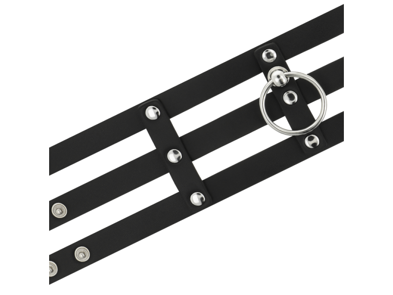 COQUETTE CHIC DESIRE - FETISH STYLE VEGAN LEATHER CHOKER