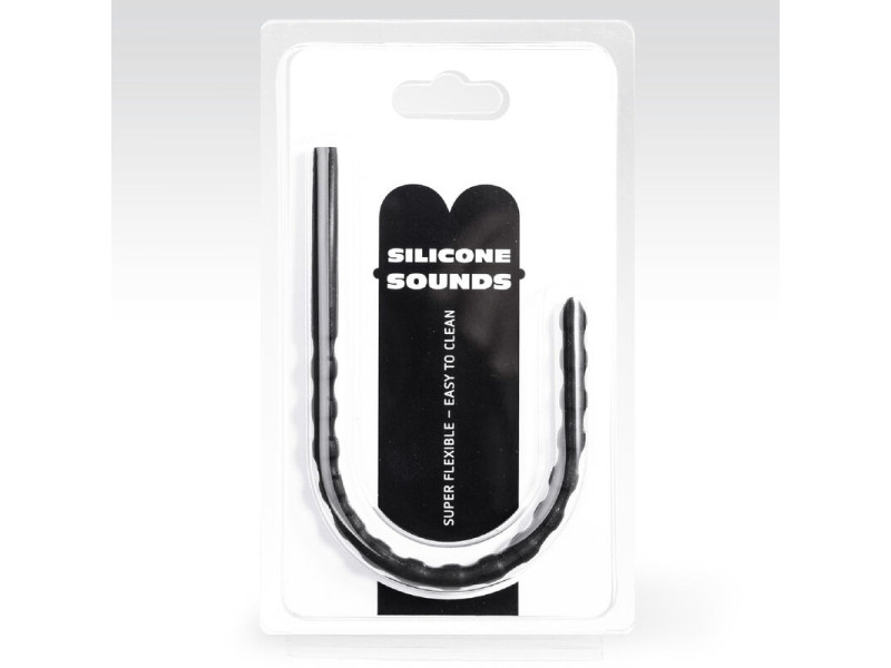 ALL BLACK - 8/10 MM SILICONE URETHRAL PROBE