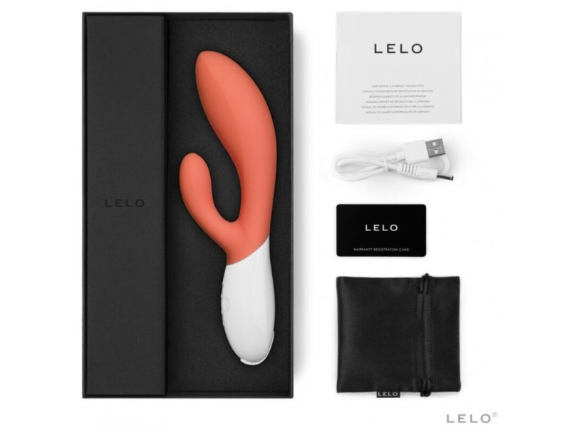 LELO - INA 3 LUXURY CORAL RABBIT VIBRATOR