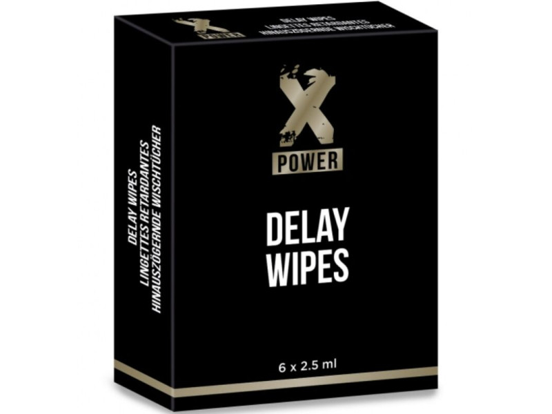 X POWER - DELAY WIPES 6 UNITS