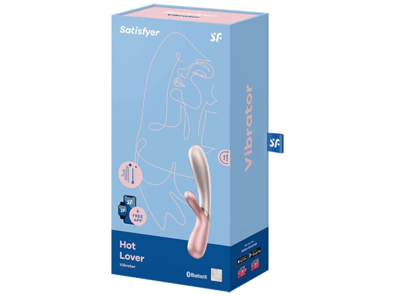 SATISFYER - HOT LOVER VIBRATOR ROSE & BEIGE