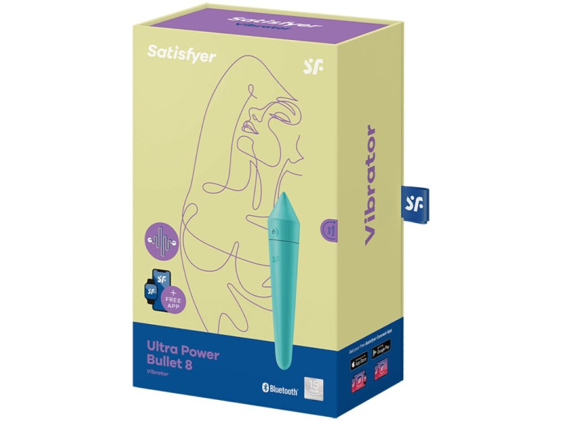 SATISFYER - ULTRA POWER BULLET 8 TURQUOISE