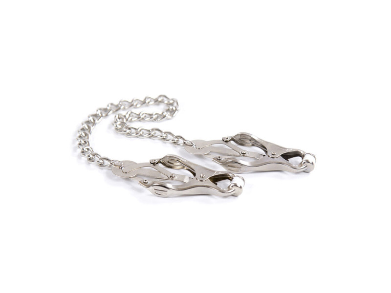 OHMAMA FETISH - METAL CLAMPS WITH CHAIN