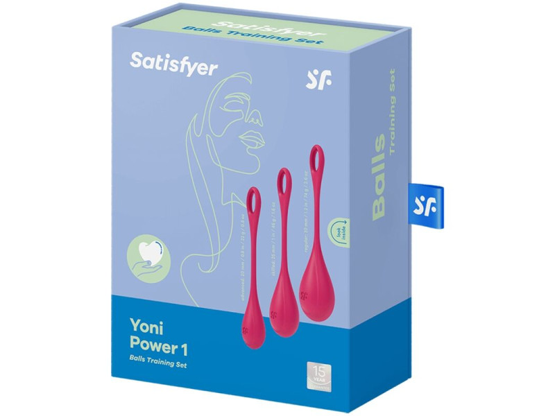 SATISFYER - YONI POWER 1 TRAINING SET RED