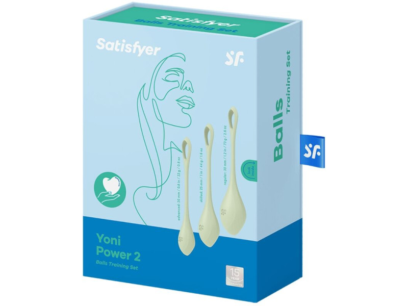 SATISFYER - YONI POWER 2 TRAINING SET GREEN