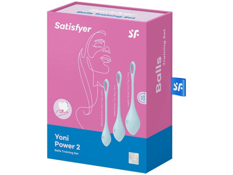 SATISFYER - YONI POWER 2 TRAINING SET BLUE