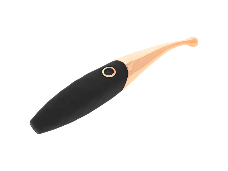 OHMAMA - RECHARGEABLE CLITORIS STIMULATOR 36 MODES BLACK-PINKGOLD