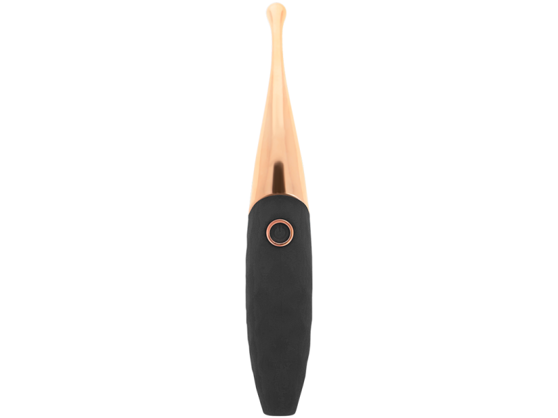 OHMAMA - RECHARGEABLE CLITORIS STIMULATOR 36 MODES BLACK-PINKGOLD