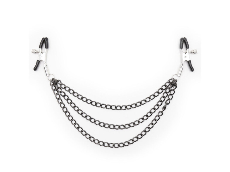 OHMAMA FETISH - NIPPLE Clamps WITH BLACK CHAINS