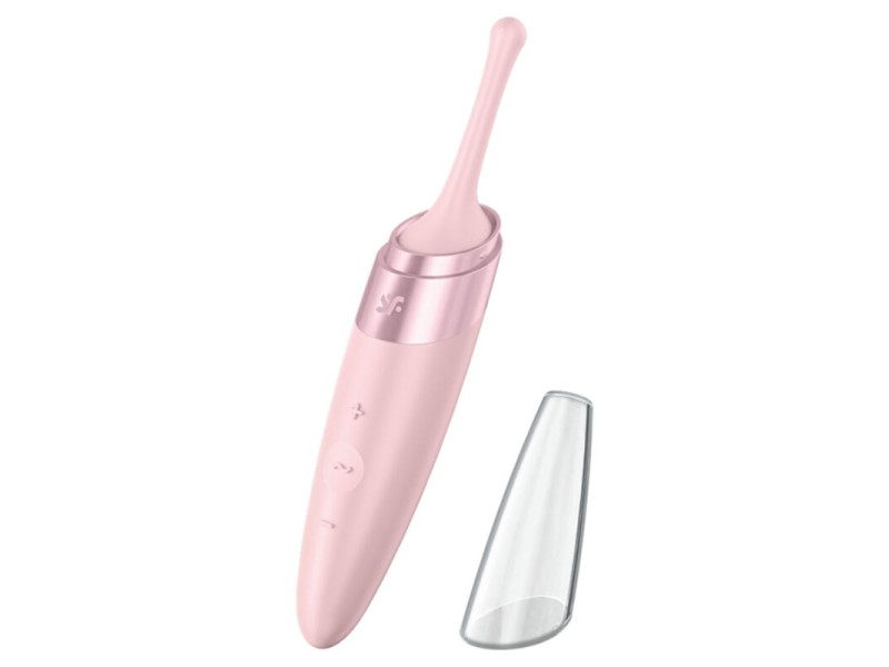 SATISFYER - TWIRLING DELIGHT CLIT TIP VIBRATOR PINK