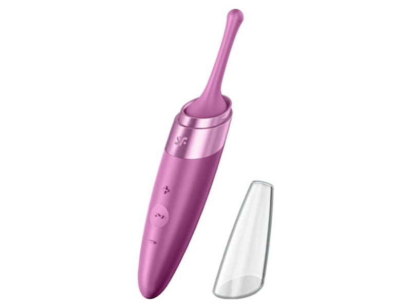 SATISFYER - TWIRLING DELIGHT CLIT TIP VIBRATOR PURPLE
