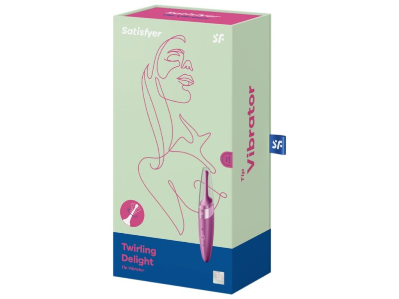 SATISFYER - TWIRLING DELIGHT CLIT TIP VIBRATOR PURPLE