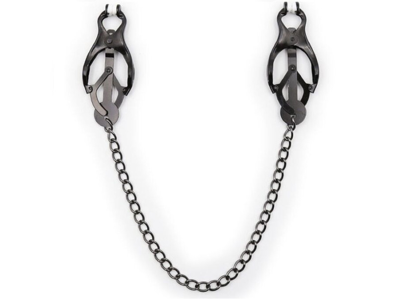 OHMAMA FETISH - JAPANESE NIPPLE Clamps WITH BLACK CHAIN