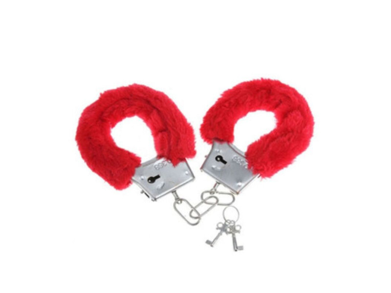 DIABLO PICANTE - PLEASURE FURRY HANDCUFFS RED