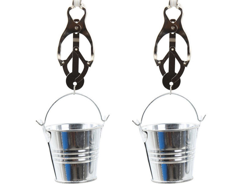 OHMAMA FETISH NIPPLE CLAMPS WITH BUCKETS