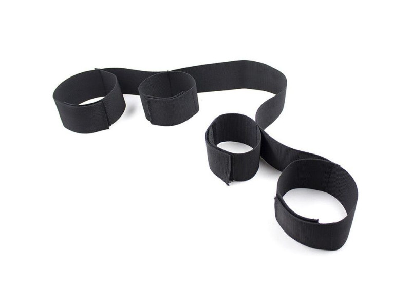 OHMAMA FETISH - SPREADER SOFT BAR FULL NYLON WRIST RESTRAINTS