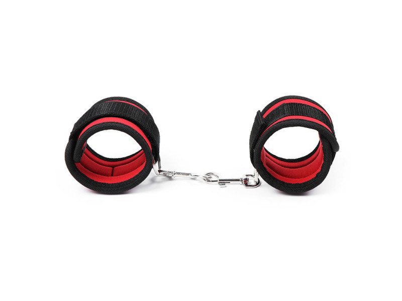 OHMAMA FETISH NYLON BIND HOOK AND LOOP WRIST RESTRAINTS