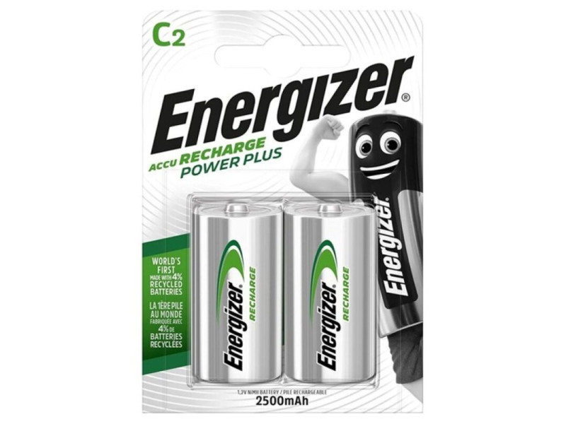 ENERGIZER - POWER PLUS RECHARGEABLE BATTERY HR14 C 2500mAh 2 UNIT