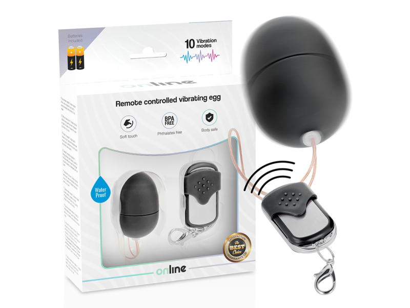 ONLINE - REMOTE CONTROL VIBRATING EGG S BLACK