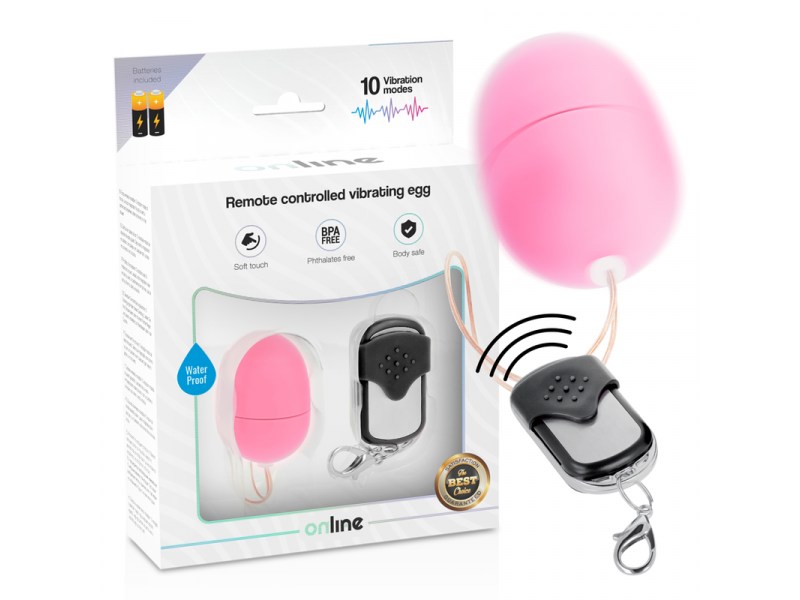 ONLINE - REMOTE CONTROL VIBRATING EGG S PINK