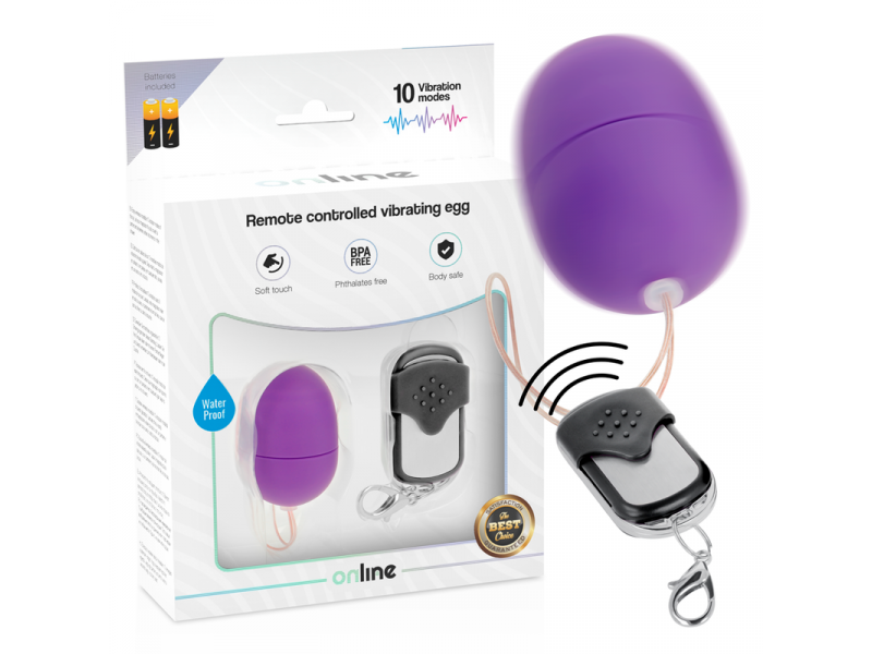 ONLINE - REMOTE CONTROL VIBRATING EGG S PURPLE