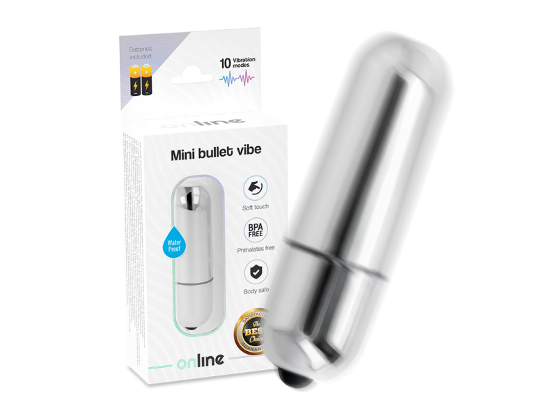 ONLINE - MINI BULLET VIBE SILVER