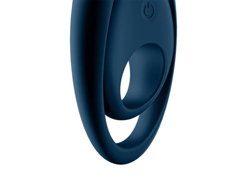 SATISFYER - GLORIOUS DUO RING VIBRATOR BLUE