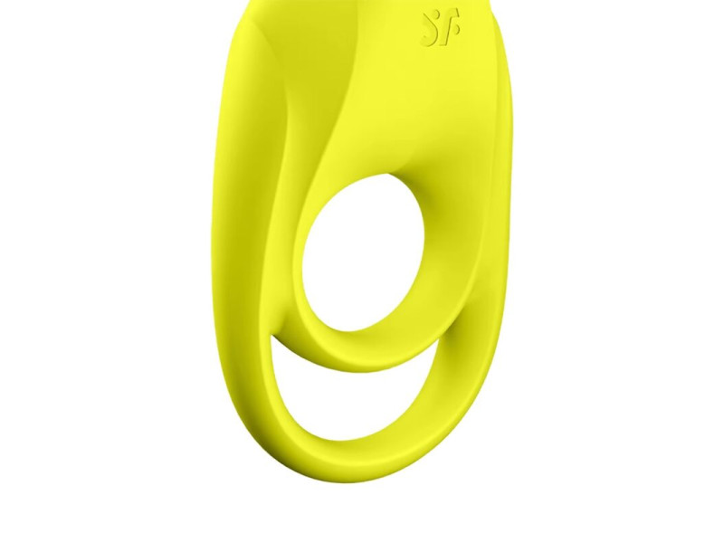 SATISFYER - SPECTACULAR DUO RING VIBRATOR YELLOW
