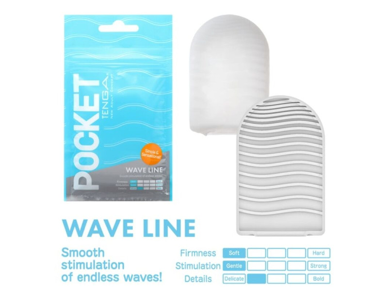 TENGA - WAVE LINE POCKET MASTURBATOR