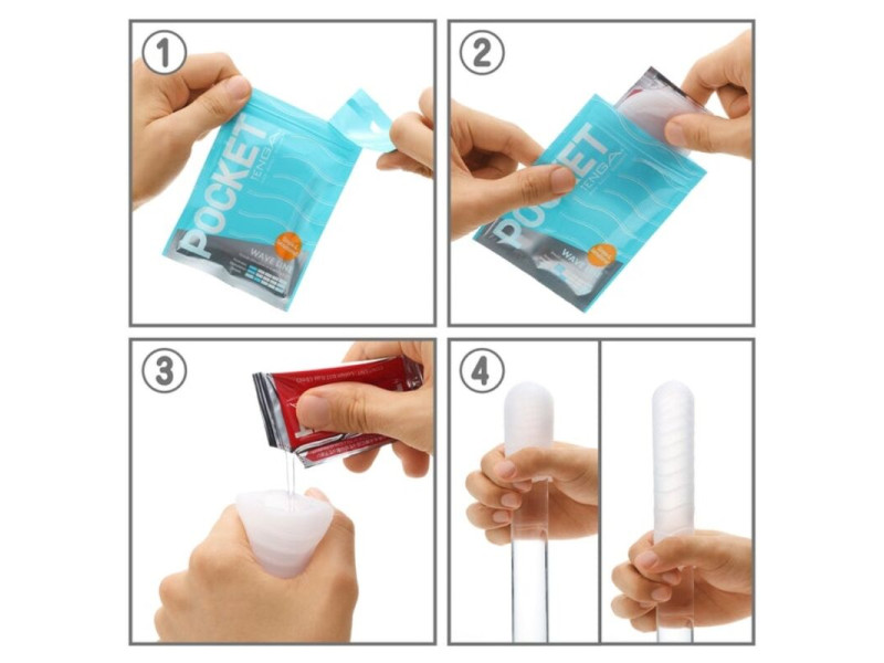 TENGA - WAVE LINE POCKET MASTURBATOR