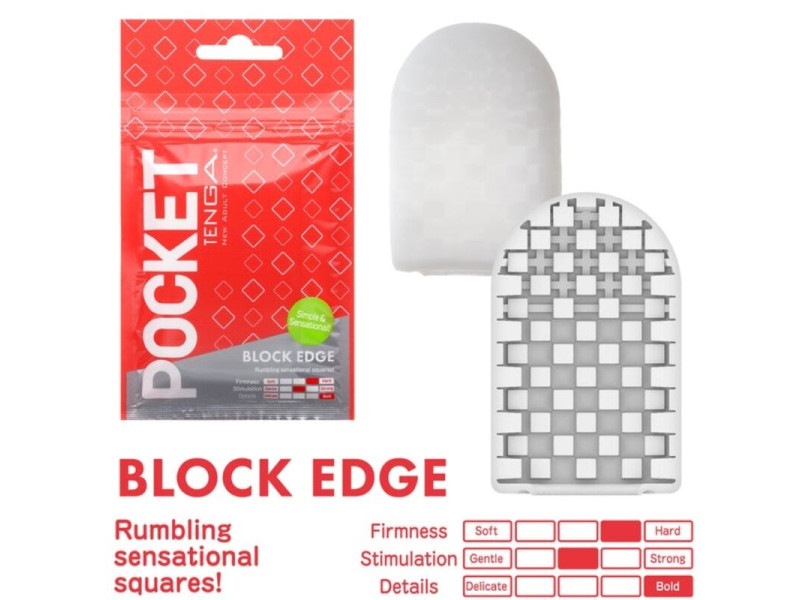 TENGA - BLOCKED EDGE POCKET MASTURBATOR