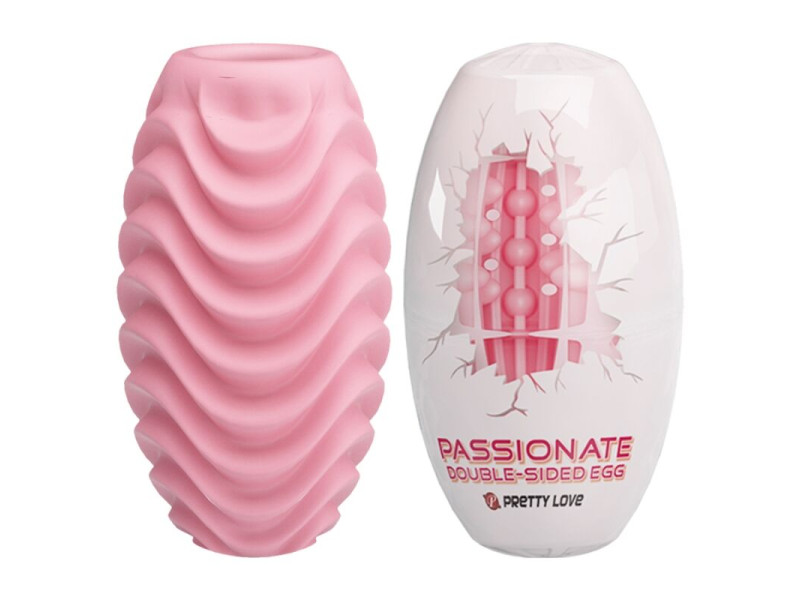 PRETTY LOVE - PINK DOUBLE SIDED MASTURBATOR EGG