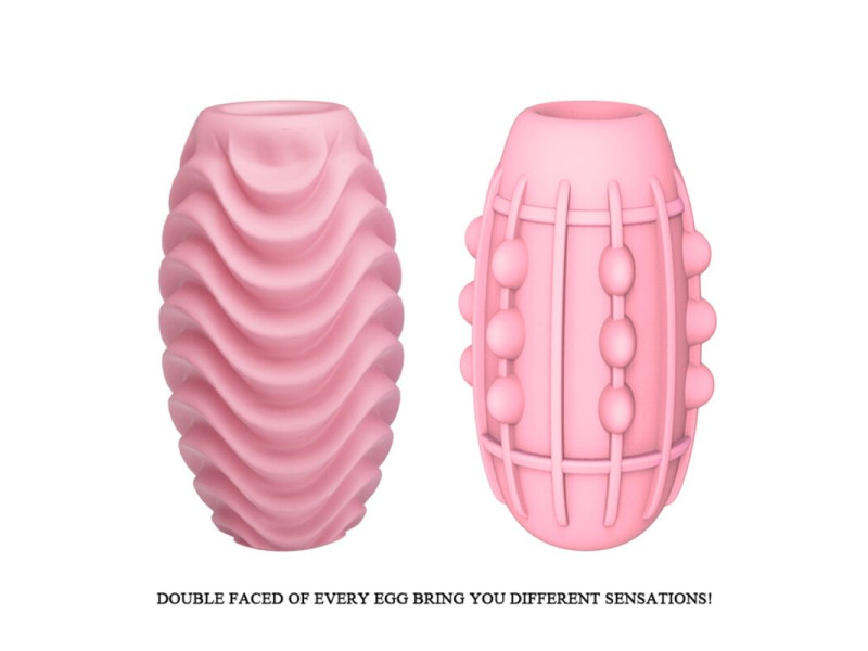 PRETTY LOVE - PINK DOUBLE SIDED MASTURBATOR EGG