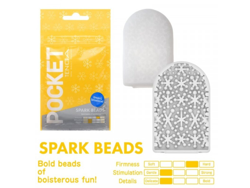 TENGA - SPARK BEARDS POCKET MASTURBATOR