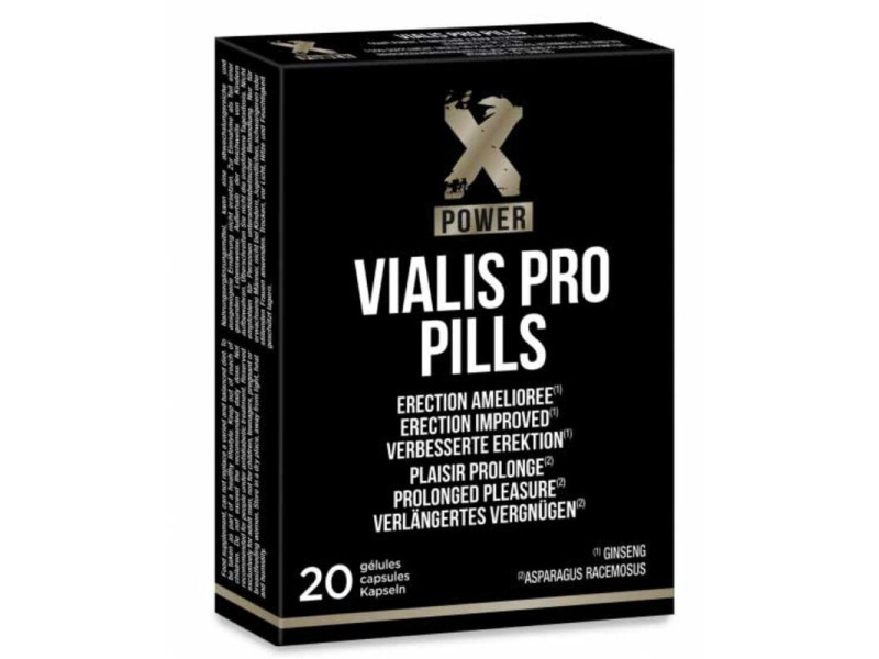 X POWER - VIALIS PRO ERECTION ENHANCING CAPSULES 20 UNITS