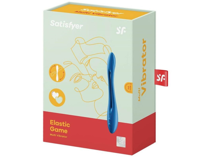 SATISFYER - ELASTIC GAME MULTI VIBRATOR BLUE