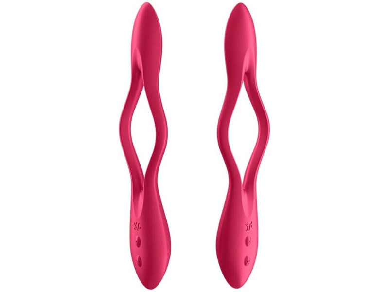 SATISFYER - ELASTIC JOY MULTI VIBRATOR RED