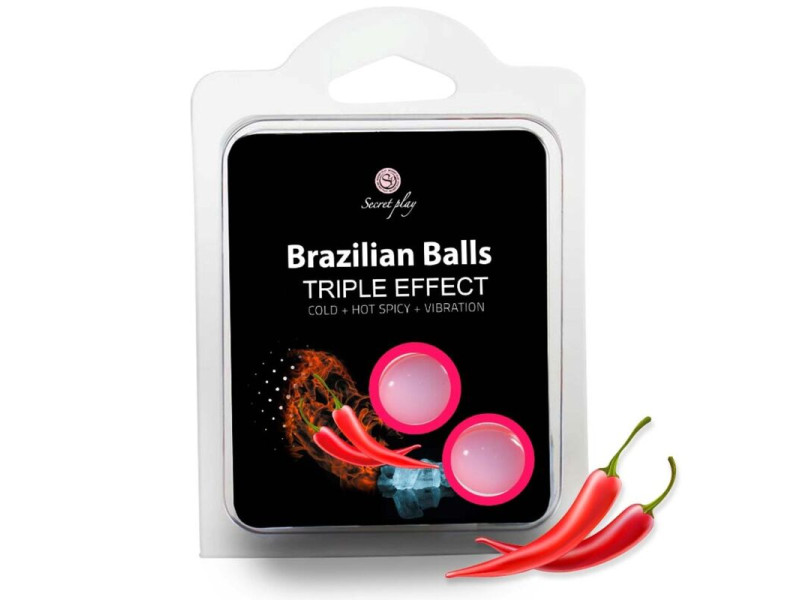 SECRETPLAY - SET 2 BRAZILIAN BALLS TRIPLE EFFECT