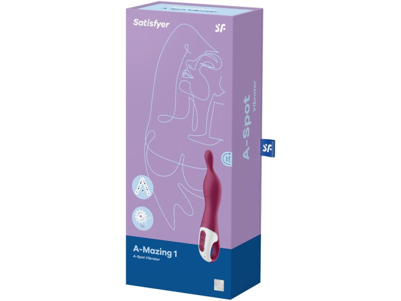 SATISFYER - AMAZING 1 ASPOT VIBRATOR BERRY