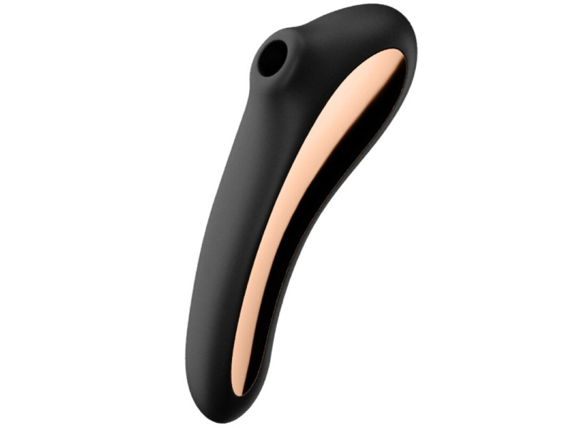SATISFYER - DUAL KISS AIR PULSE VIBRATOR BLACK